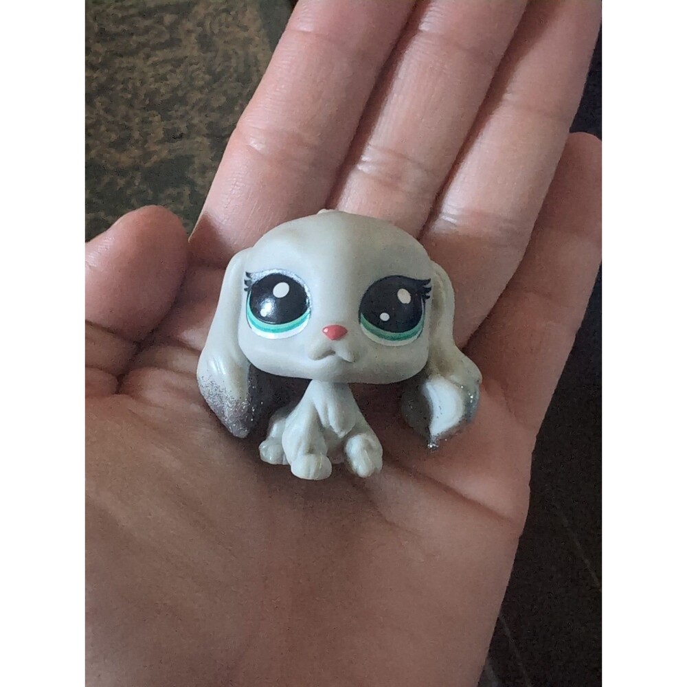 TINSEL COCKER SPANIEL DOG #2-S14 - Authentic Littlest Pet Shop - Hasbro LPS